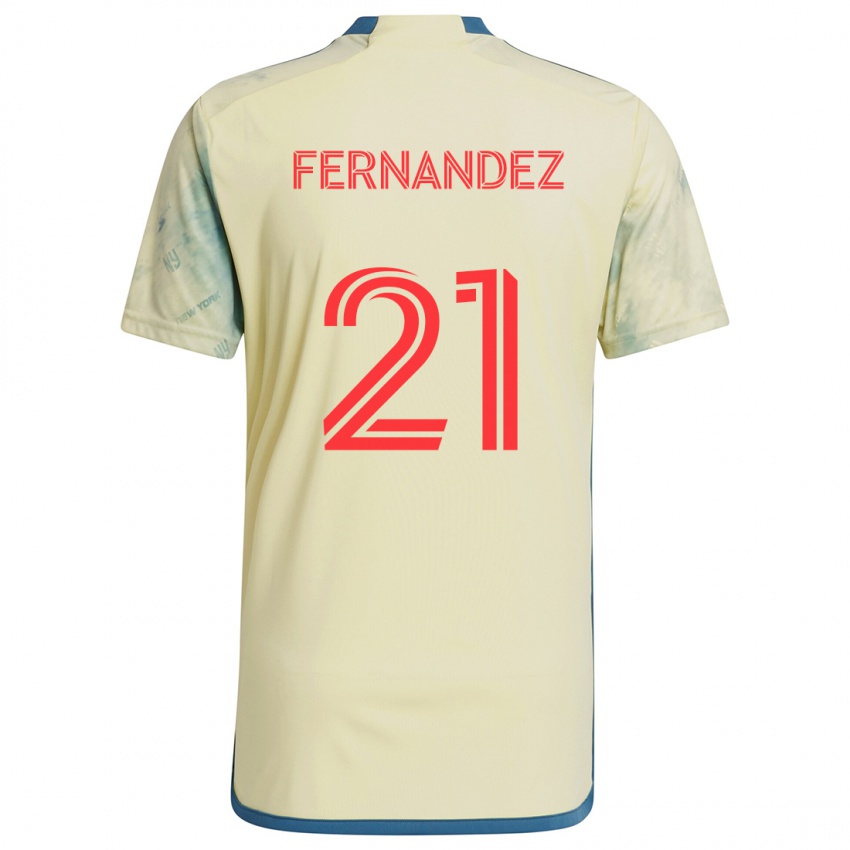 Kinderen Omir Fernandez #21 Geel Rood Blauw Thuisshirt Thuistenue 2024/25 T-Shirt