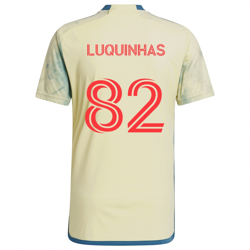 Kinderen Luquinhas #82 Geel Rood Blauw Thuisshirt Thuistenue 2024/25 T-Shirt