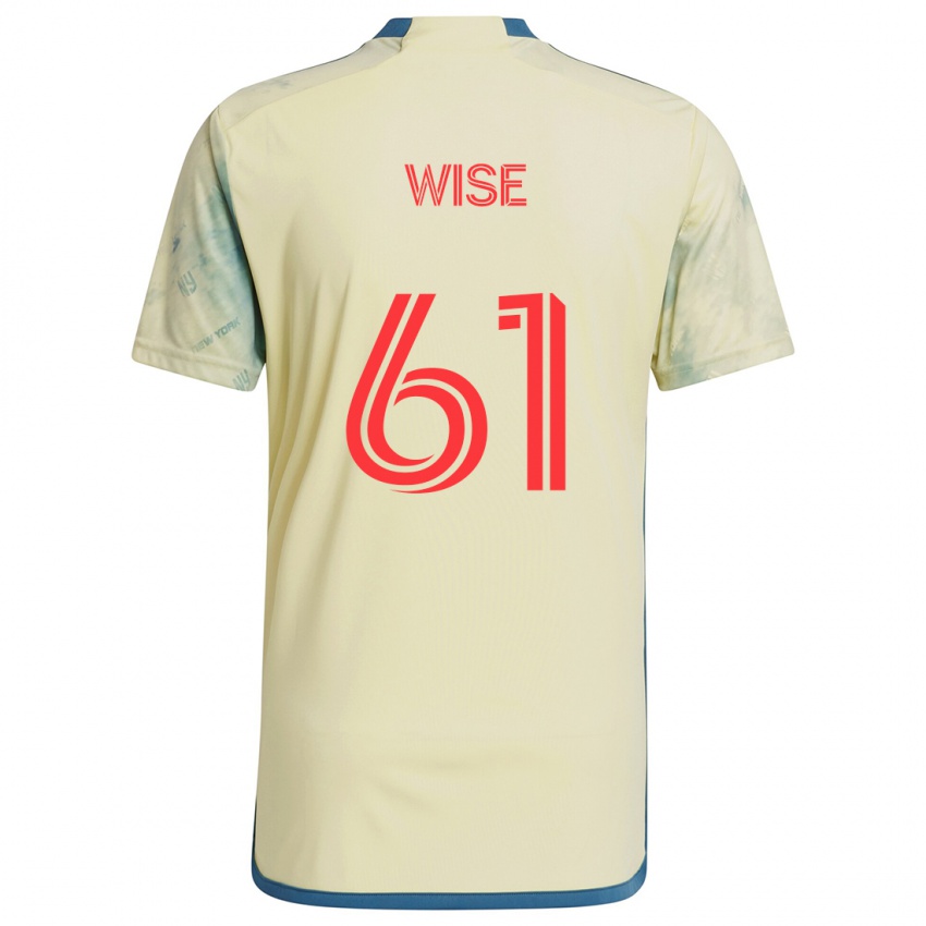 Kinderen Henry Wise #61 Geel Rood Blauw Thuisshirt Thuistenue 2024/25 T-Shirt