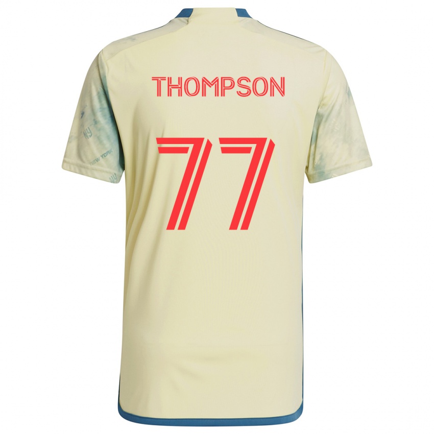 Kinderen Amos Shapiro-Thompson #77 Geel Rood Blauw Thuisshirt Thuistenue 2024/25 T-Shirt