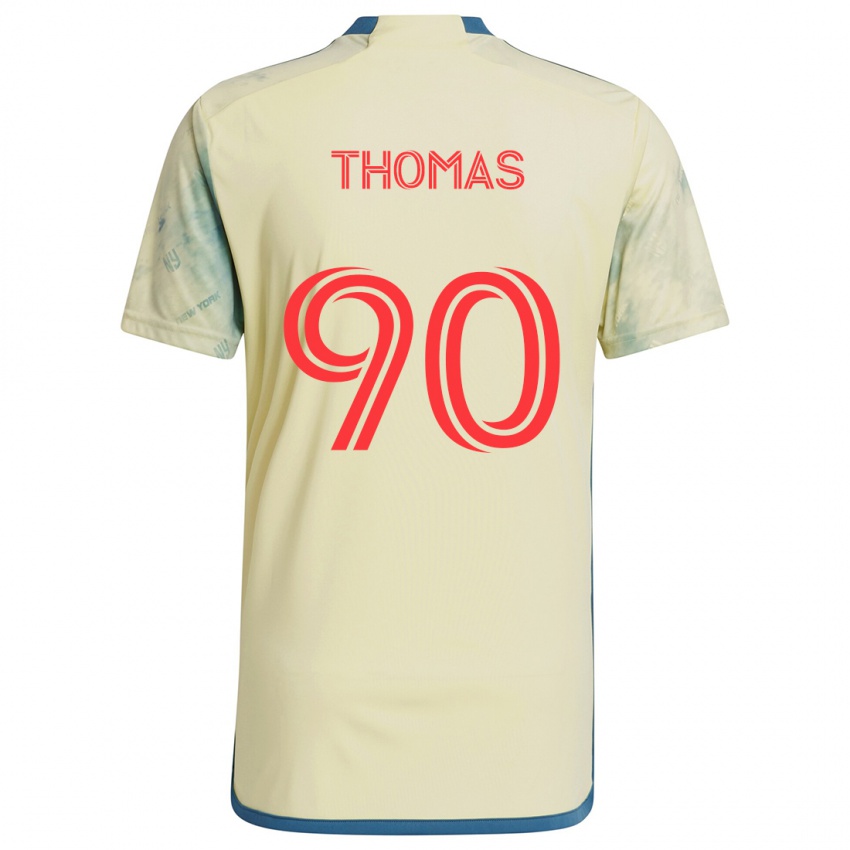 Kinderen Oladayo Thomas #90 Geel Rood Blauw Thuisshirt Thuistenue 2024/25 T-Shirt