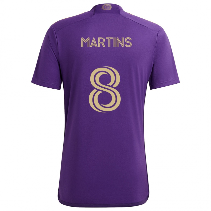 Kinderen Felipe Martins #8 Paars Geel Thuisshirt Thuistenue 2024/25 T-Shirt