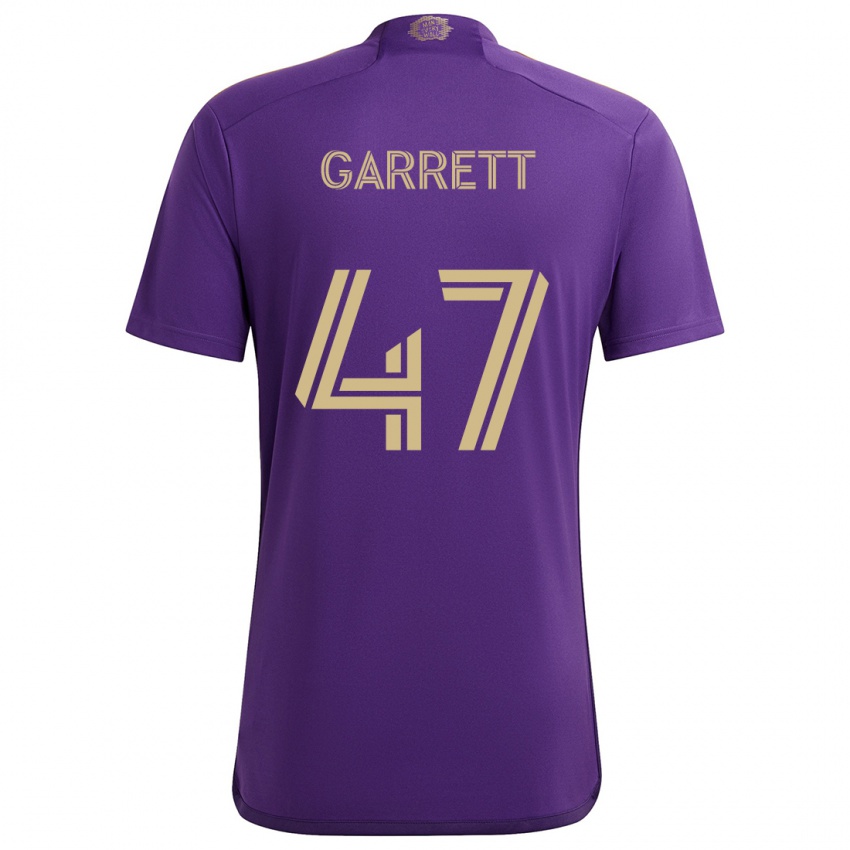 Kinderen Ian Garrett #47 Paars Geel Thuisshirt Thuistenue 2024/25 T-Shirt