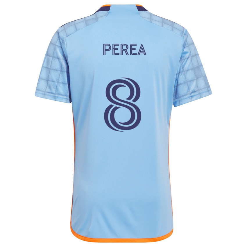 Kinderen Andrés Perea #8 Blauw Oranje Thuisshirt Thuistenue 2024/25 T-Shirt