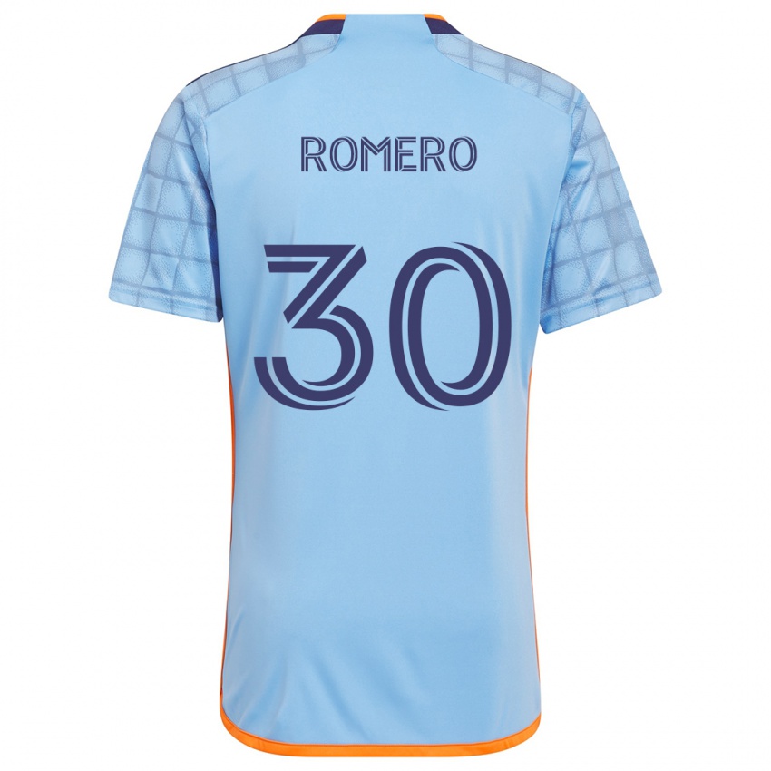 Kinderen Tomás Romero #30 Blauw Oranje Thuisshirt Thuistenue 2024/25 T-Shirt