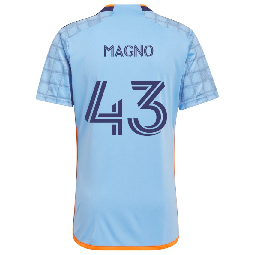 Kinderen Talles Magno #43 Blauw Oranje Thuisshirt Thuistenue 2024/25 T-Shirt