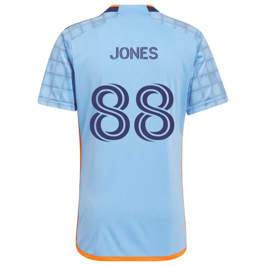 Kinderen Malachi Jones #88 Blauw Oranje Thuisshirt Thuistenue 2024/25 T-Shirt