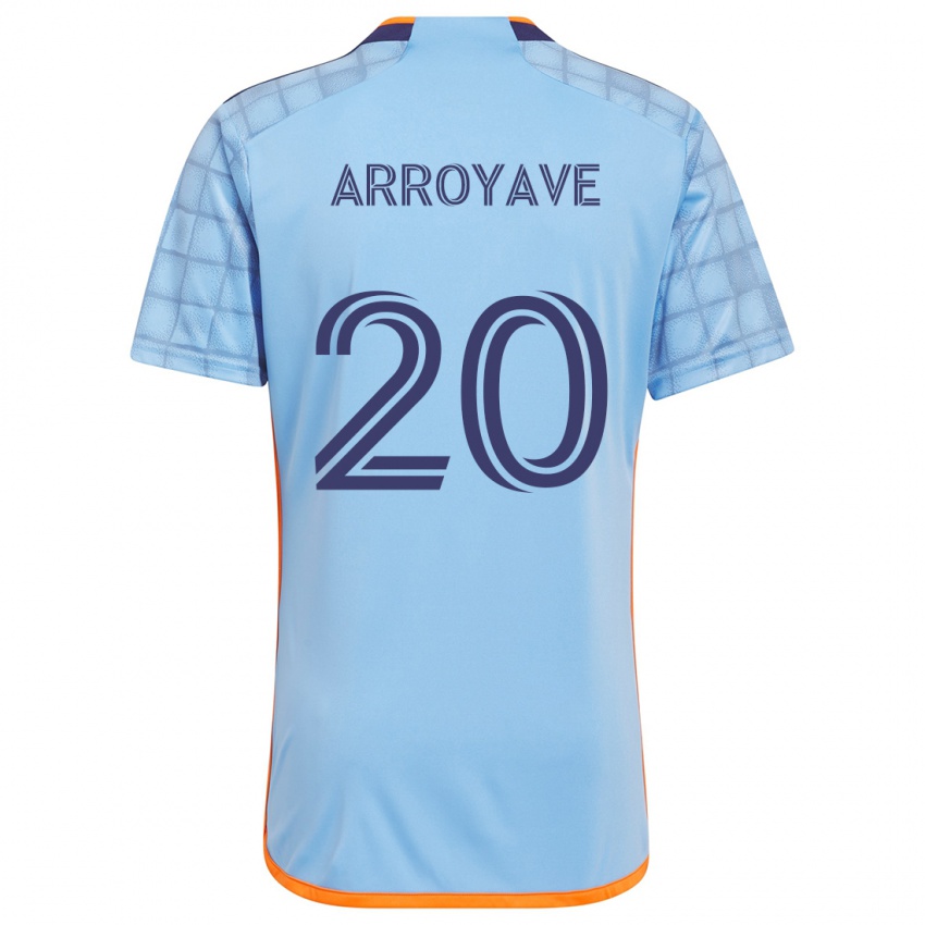 Kinderen Jacob Arroyave #20 Blauw Oranje Thuisshirt Thuistenue 2024/25 T-Shirt