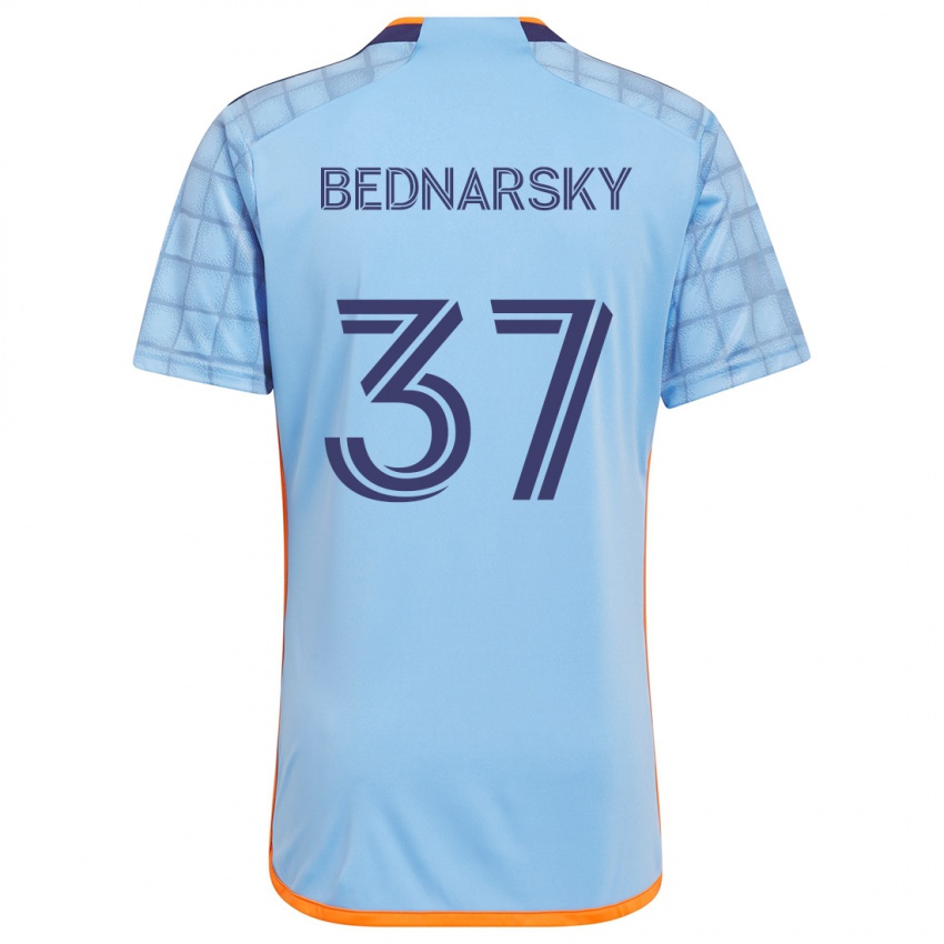 Kinderen Stevo Bednarsky #37 Blauw Oranje Thuisshirt Thuistenue 2024/25 T-Shirt