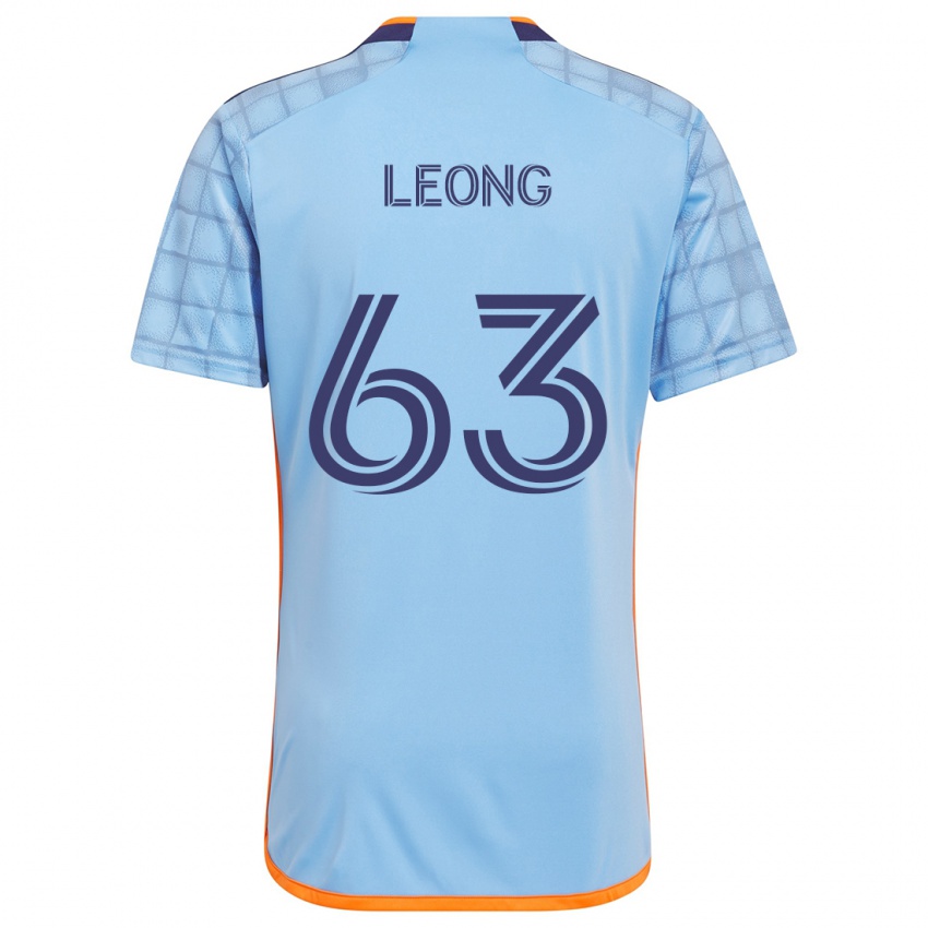 Kinderen Matthew Leong #63 Blauw Oranje Thuisshirt Thuistenue 2024/25 T-Shirt