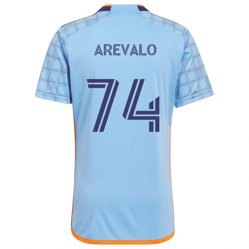 Kinderen Ronny Arévalo #74 Blauw Oranje Thuisshirt Thuistenue 2024/25 T-Shirt