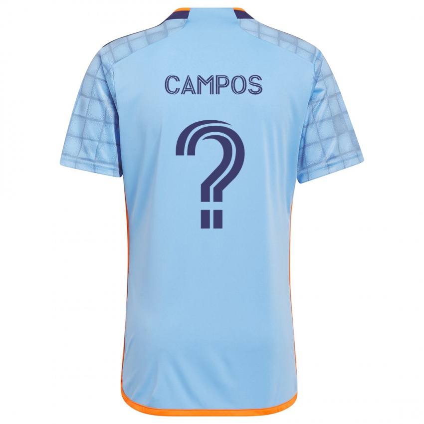 Kinderen Adonis Campos #0 Blauw Oranje Thuisshirt Thuistenue 2024/25 T-Shirt