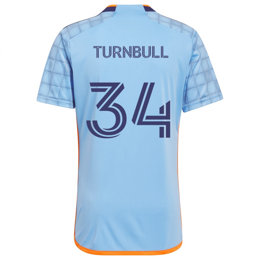 Kinderen Stephen Turnbull #34 Blauw Oranje Thuisshirt Thuistenue 2024/25 T-Shirt