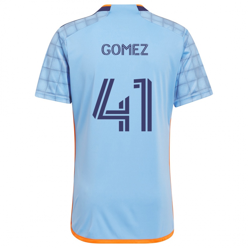 Kinderen Julián Gómez #41 Blauw Oranje Thuisshirt Thuistenue 2024/25 T-Shirt