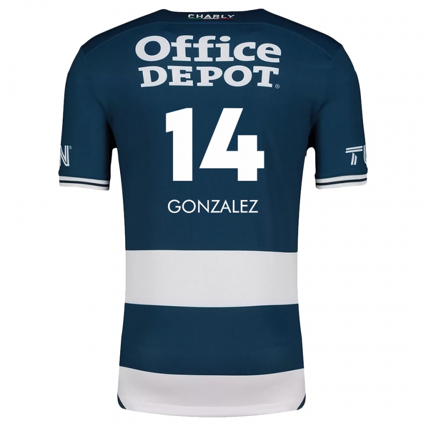 Kinderen Arturo González #14 Blauw Wit Thuisshirt Thuistenue 2024/25 T-Shirt