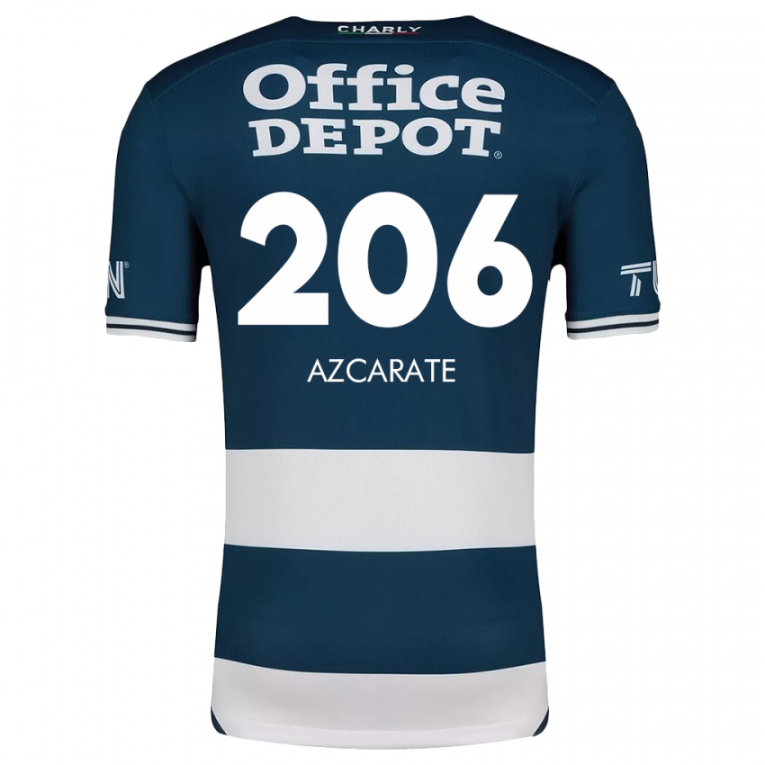 Kinderen Yerar Azcárate #206 Blauw Wit Thuisshirt Thuistenue 2024/25 T-Shirt