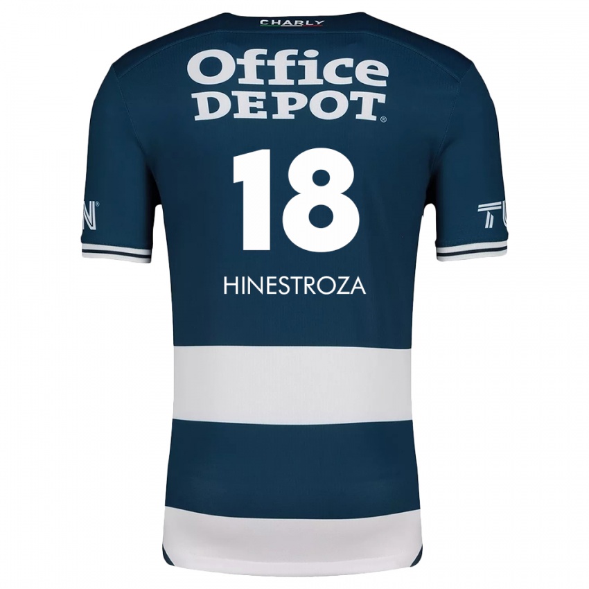 Kinderen Marino Hinestroza #18 Blauw Wit Thuisshirt Thuistenue 2024/25 T-Shirt