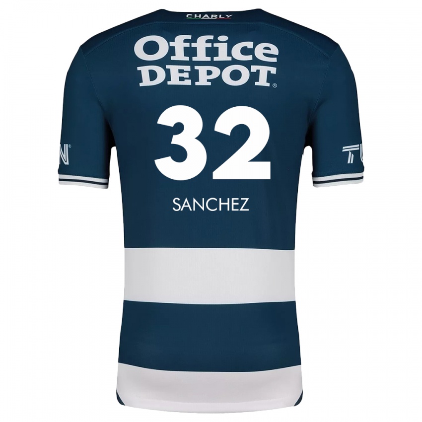 Kinderen Luis Sánchez #32 Blauw Wit Thuisshirt Thuistenue 2024/25 T-Shirt