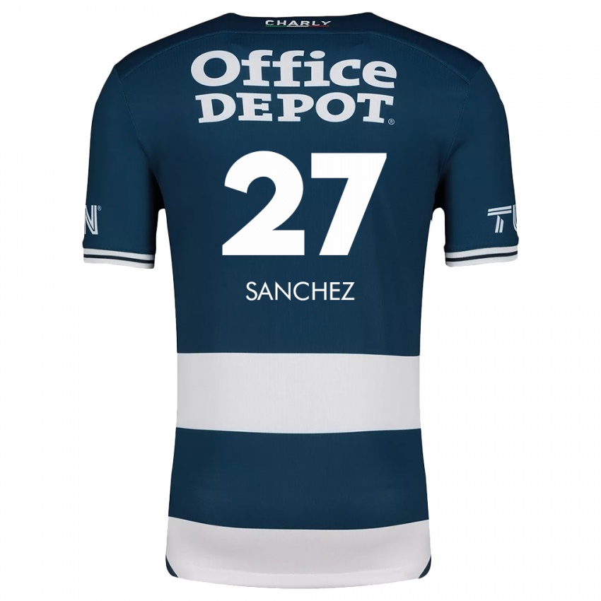 Kinderen Ella Sanchez #27 Blauw Wit Thuisshirt Thuistenue 2024/25 T-Shirt