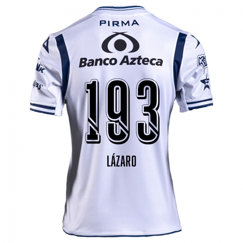 Kinderen Juan Lázaro #193 Wit Marineblauw Thuisshirt Thuistenue 2024/25 T-Shirt