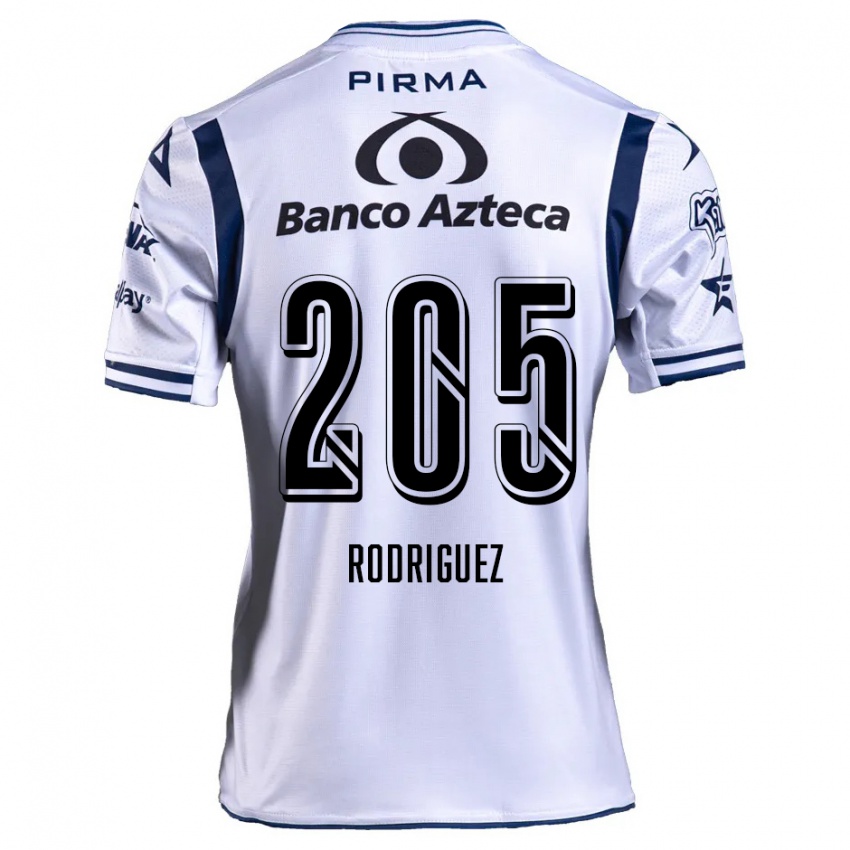 Kinderen Alberto Rodríguez #205 Wit Marineblauw Thuisshirt Thuistenue 2024/25 T-Shirt