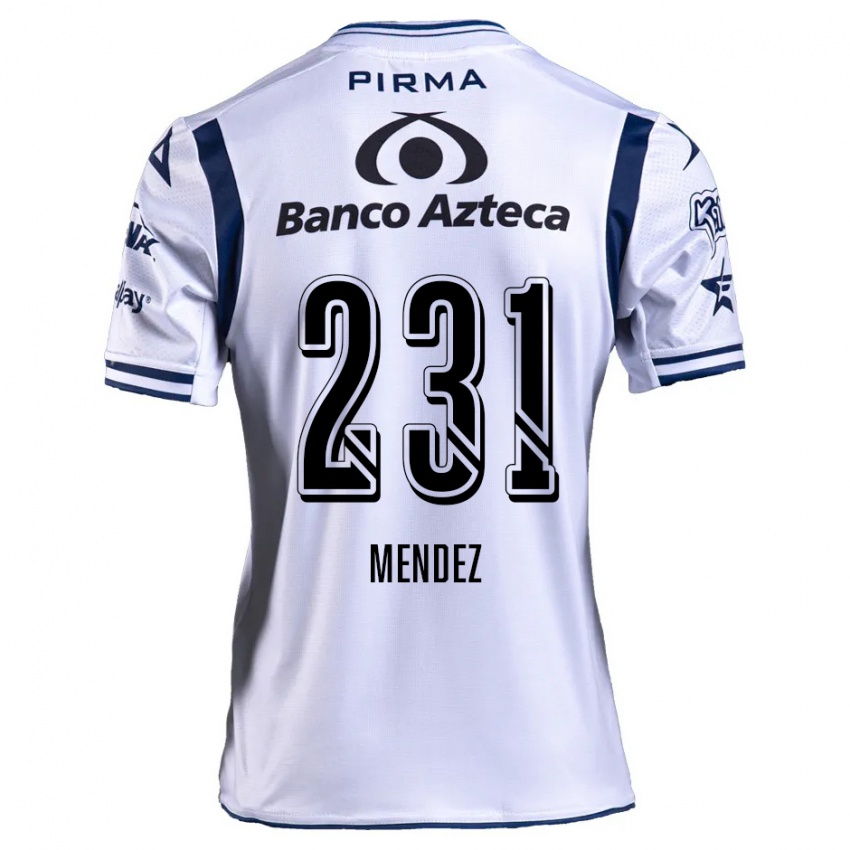 Kinderen Alejandro Méndez #231 Wit Marineblauw Thuisshirt Thuistenue 2024/25 T-Shirt