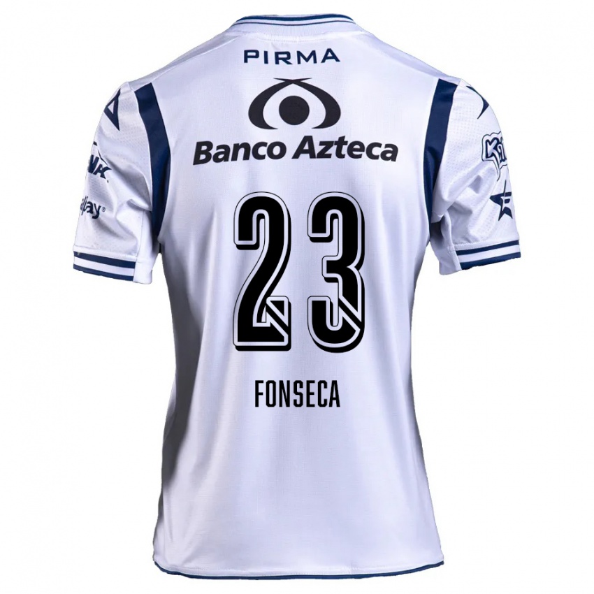 Kinderen Camila Fonseca #23 Wit Marineblauw Thuisshirt Thuistenue 2024/25 T-Shirt