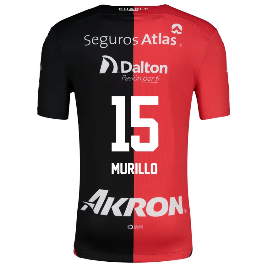 Kinderen Jhon Murillo #15 Rood Zwart Thuisshirt Thuistenue 2024/25 T-Shirt