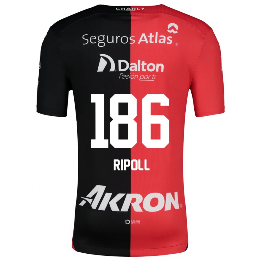 Kinderen Alonso Ripoll #186 Rood Zwart Thuisshirt Thuistenue 2024/25 T-Shirt