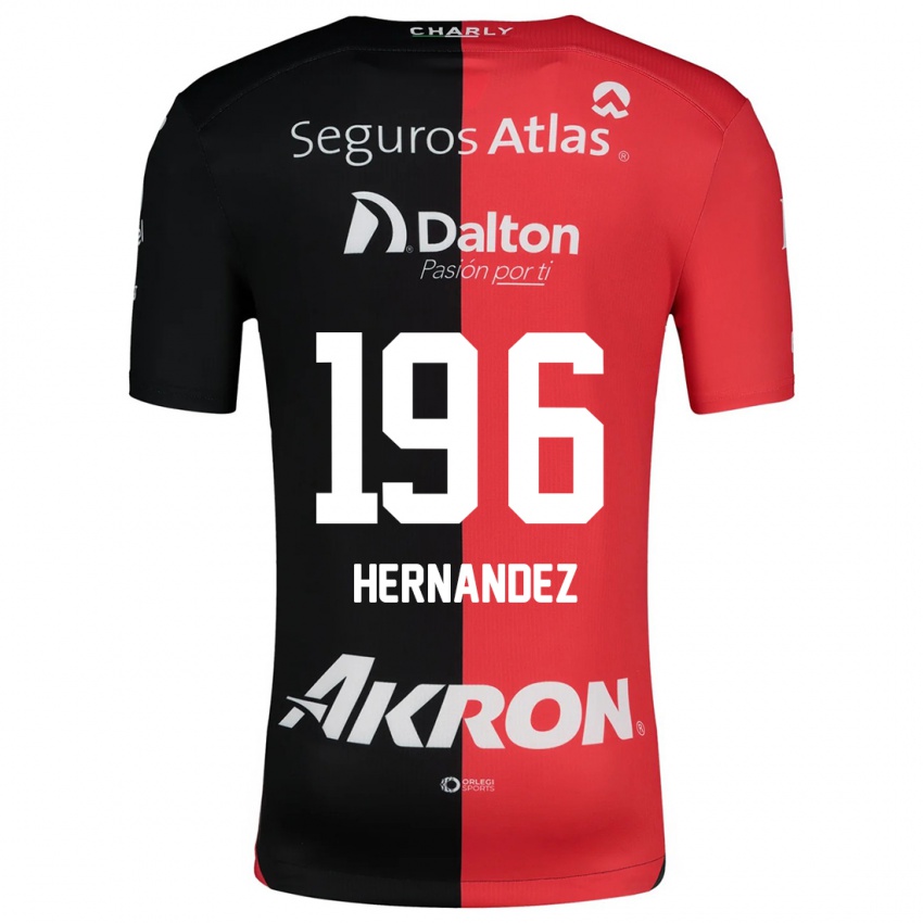 Kinderen Miguel Hernández #196 Rood Zwart Thuisshirt Thuistenue 2024/25 T-Shirt