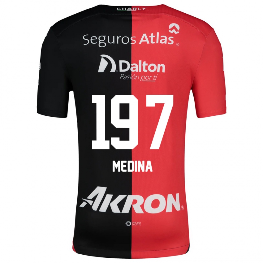 Kinderen Héctor Medina #197 Rood Zwart Thuisshirt Thuistenue 2024/25 T-Shirt