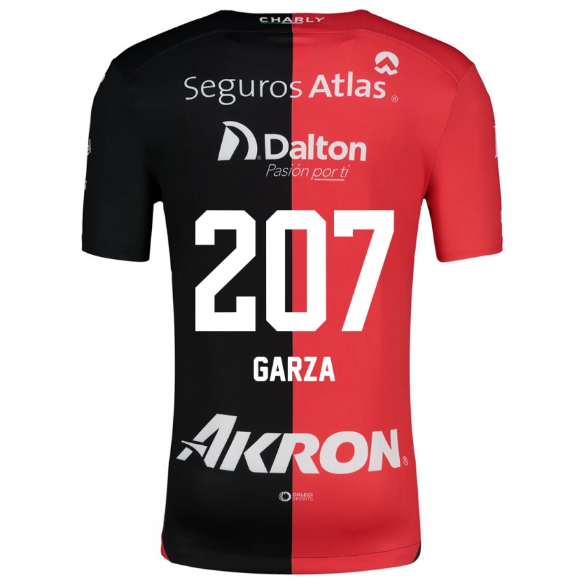 Kinderen Rodolfo Garza #207 Rood Zwart Thuisshirt Thuistenue 2024/25 T-Shirt