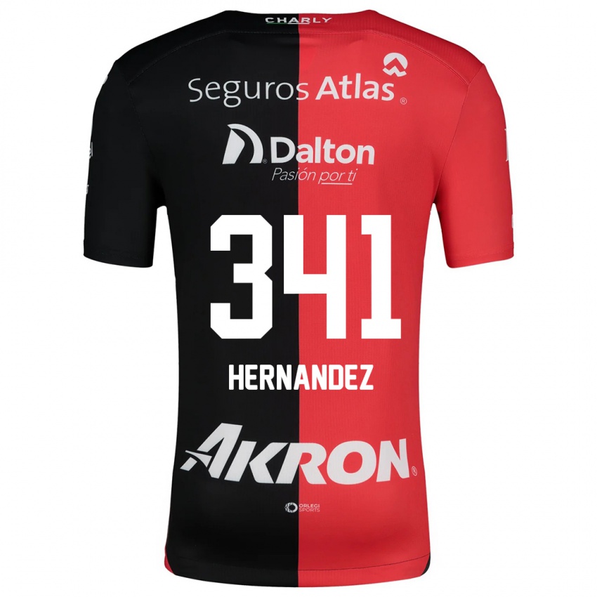 Kinderen Leonardo Hernández #341 Rood Zwart Thuisshirt Thuistenue 2024/25 T-Shirt