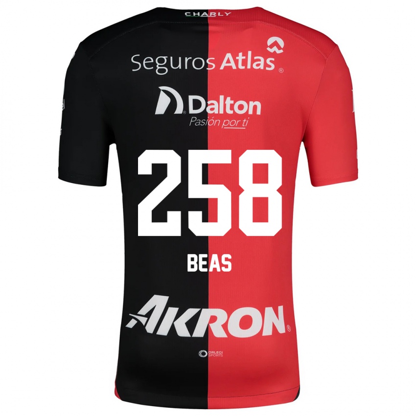 Kinderen Álvaro Beas #258 Rood Zwart Thuisshirt Thuistenue 2024/25 T-Shirt