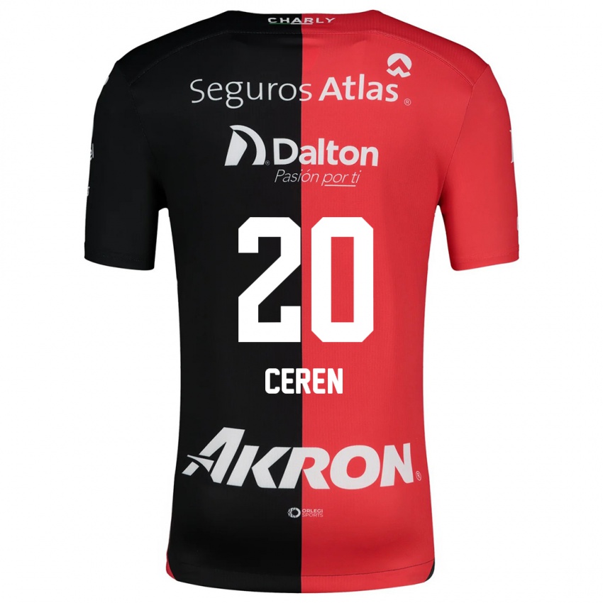 Kinderen Brenda Cerén #20 Rood Zwart Thuisshirt Thuistenue 2024/25 T-Shirt