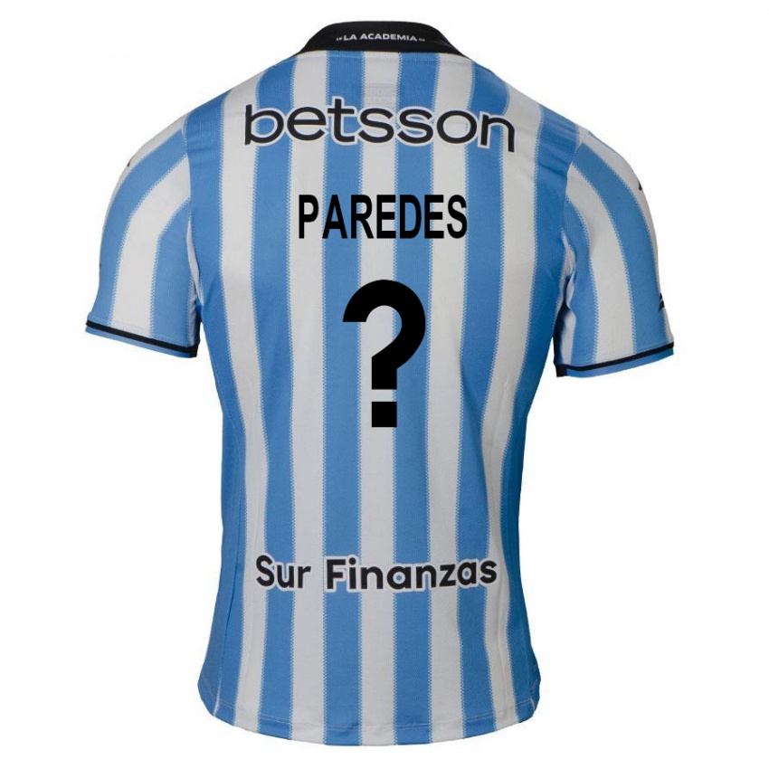 Kinderen Pedro Paredes #0 Blauw Wit Zwart Thuisshirt Thuistenue 2024/25 T-Shirt