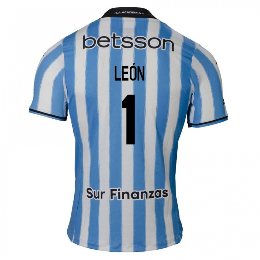 Kinderen Roberto León #1 Blauw Wit Zwart Thuisshirt Thuistenue 2024/25 T-Shirt