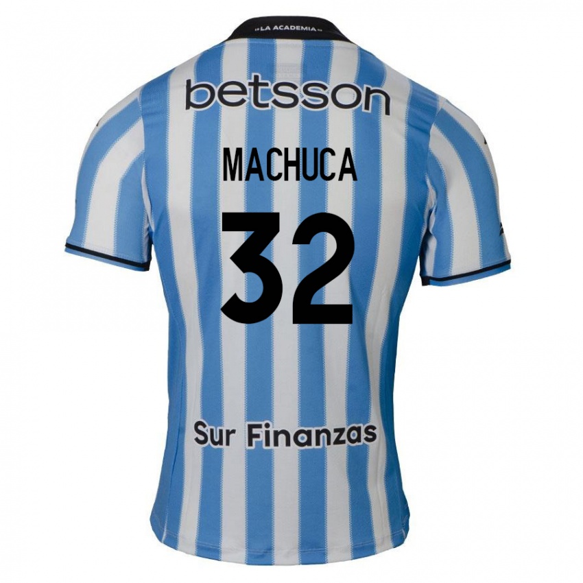 Kinderen Elías Machuca #32 Blauw Wit Zwart Thuisshirt Thuistenue 2024/25 T-Shirt