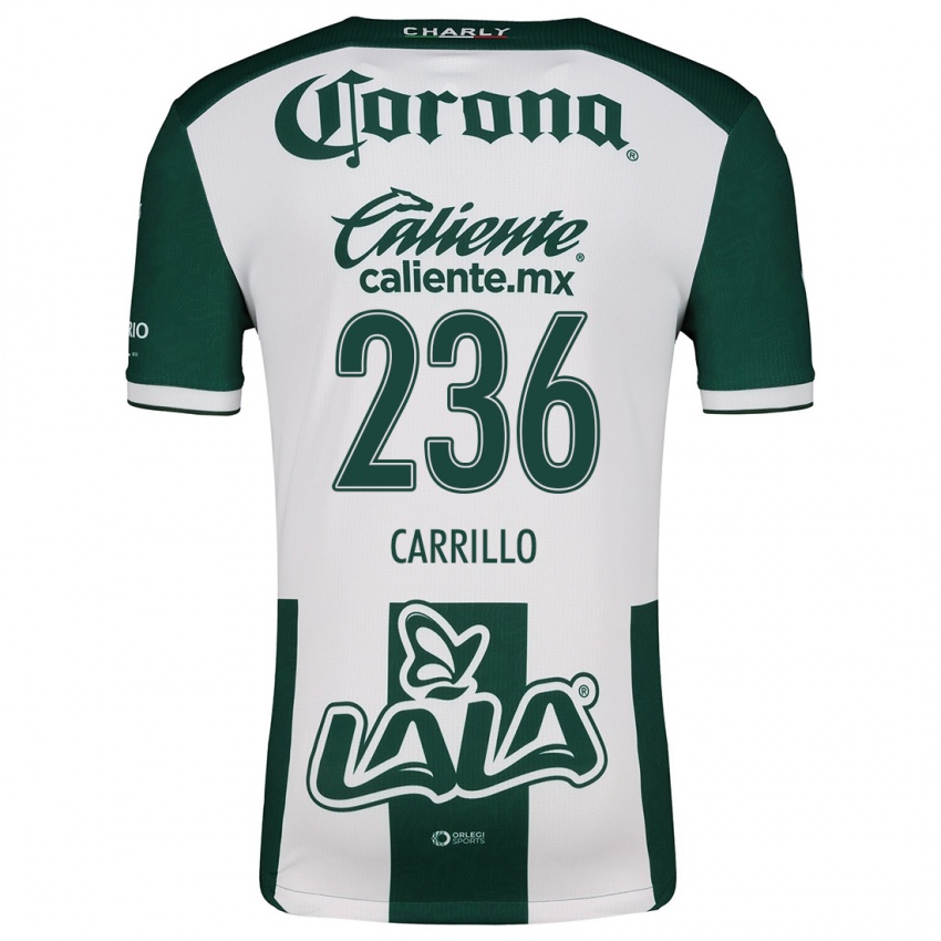 Kinderen Fernando Carrillo #236 Groen Wit Thuisshirt Thuistenue 2024/25 T-Shirt