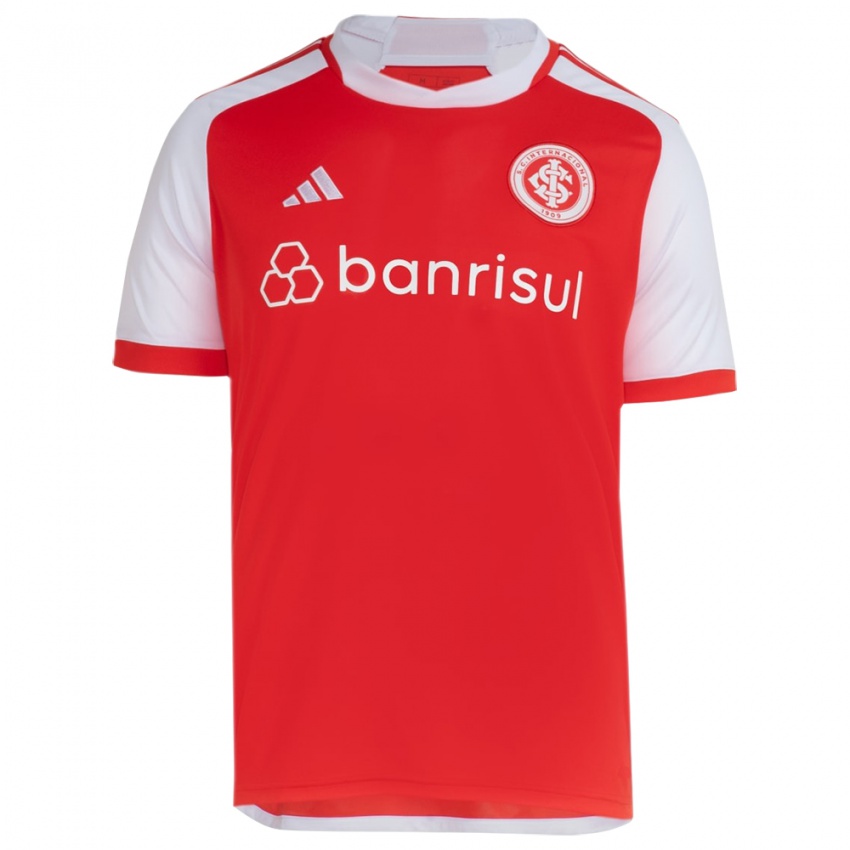 Kinderen Uw Naam #0 Rood Wit Thuisshirt Thuistenue 2024/25 T-Shirt