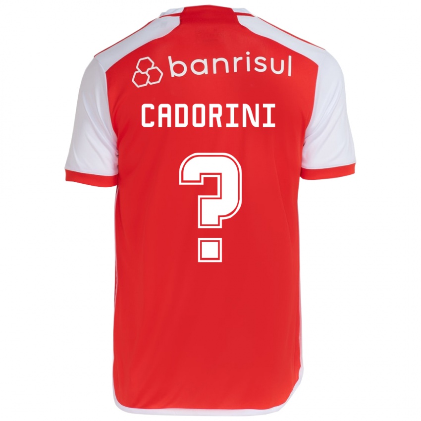 Kinderen Matheus Cadorini #0 Rood Wit Thuisshirt Thuistenue 2024/25 T-Shirt