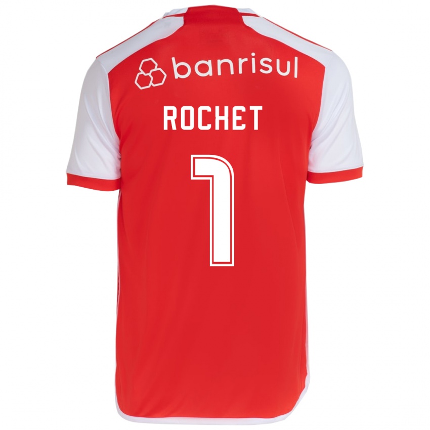 Kinderen Sergio Rochet #1 Rood Wit Thuisshirt Thuistenue 2024/25 T-Shirt