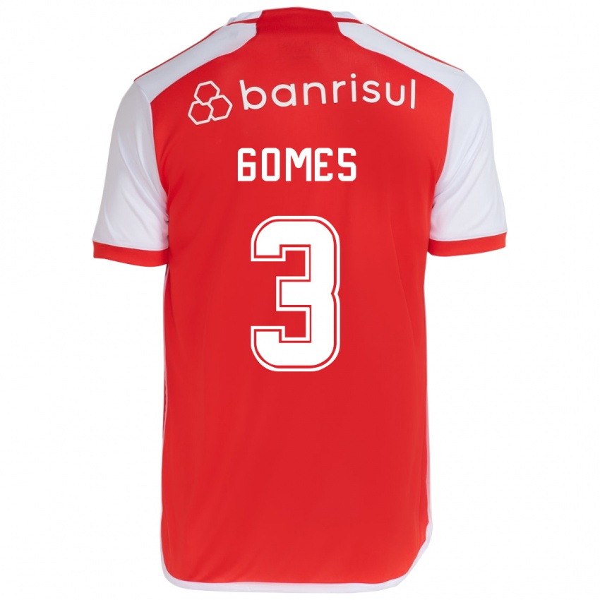 Kinderen Igor Gomes #3 Rood Wit Thuisshirt Thuistenue 2024/25 T-Shirt