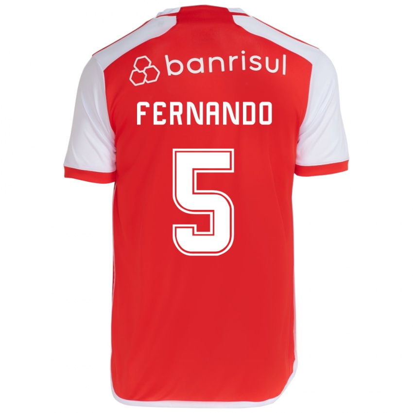 Kinderen Fernando #5 Rood Wit Thuisshirt Thuistenue 2024/25 T-Shirt