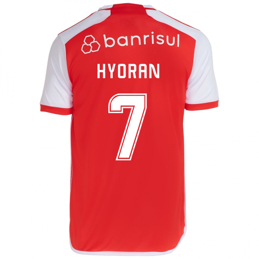 Kinderen Hyoran #7 Rood Wit Thuisshirt Thuistenue 2024/25 T-Shirt