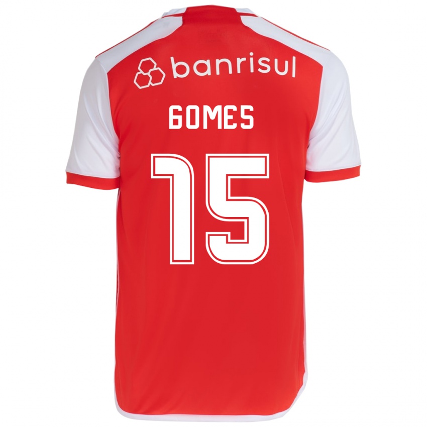 Kinderen Bruno Gomes #15 Rood Wit Thuisshirt Thuistenue 2024/25 T-Shirt