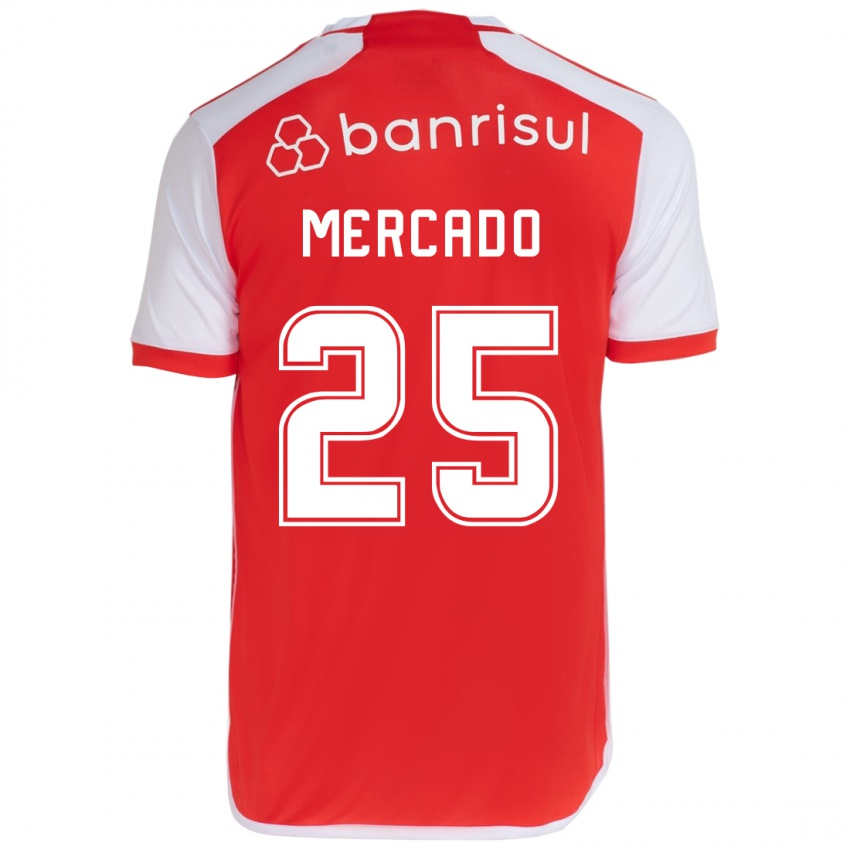 Kinderen Gabriel Mercado #25 Rood Wit Thuisshirt Thuistenue 2024/25 T-Shirt