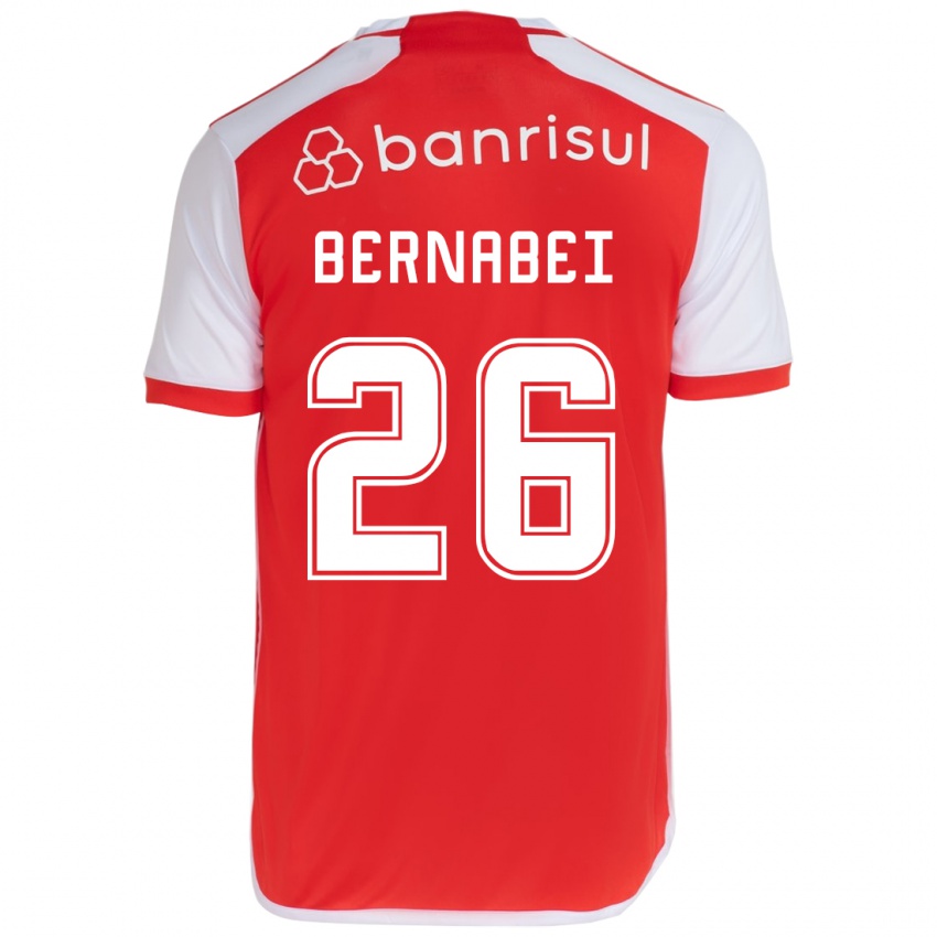 Kinderen Alexandro Bernabéi #26 Rood Wit Thuisshirt Thuistenue 2024/25 T-Shirt