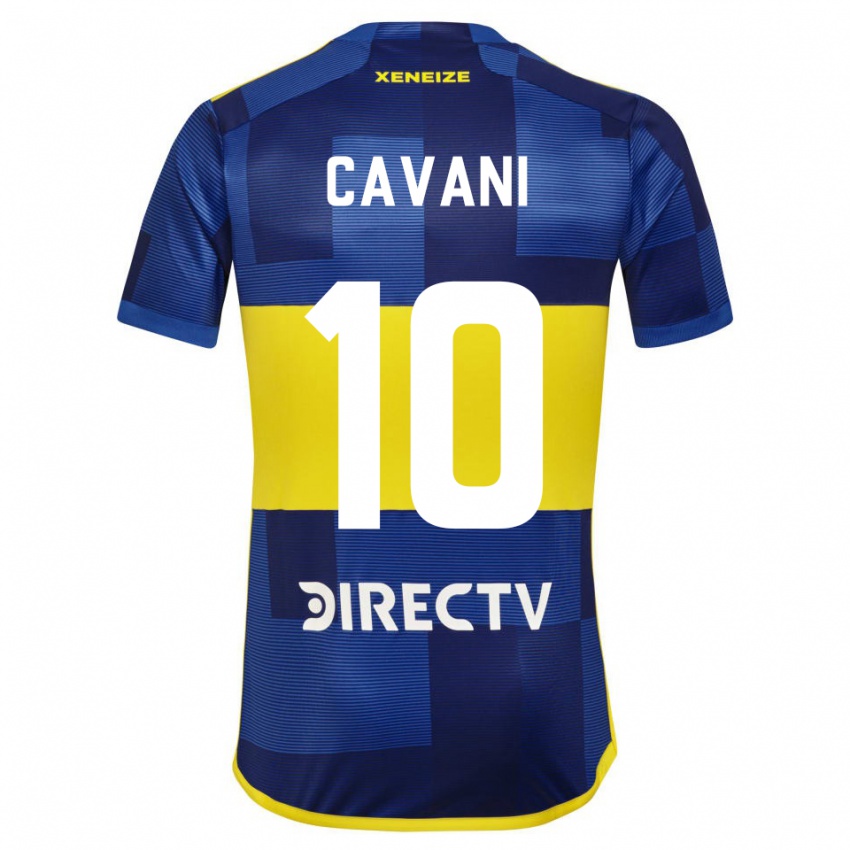 Kinderen Edinson Cavani #10 Blauw Geel Thuisshirt Thuistenue 2024/25 T-Shirt