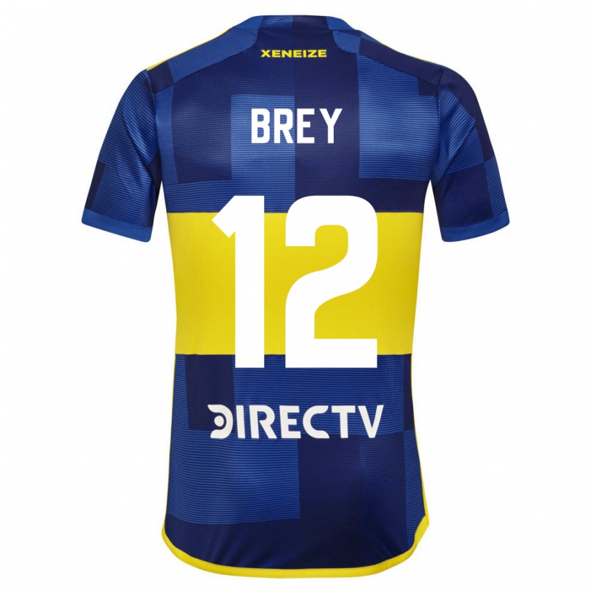 Kinderen Leandro Brey #12 Blauw Geel Thuisshirt Thuistenue 2024/25 T-Shirt